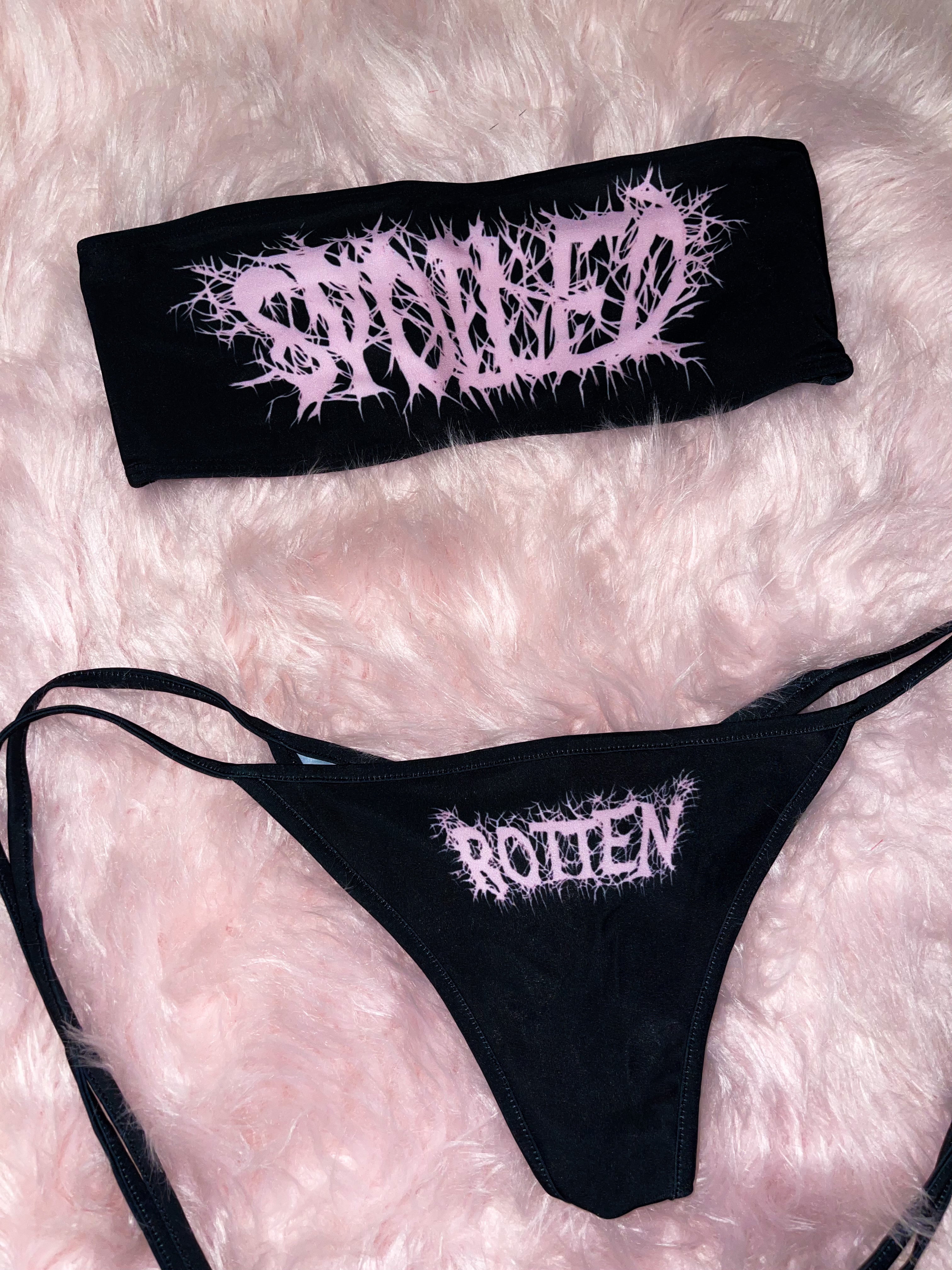 Spoiled rotten bikini - Bikinis, Monokinis, skirt sets, and apparel inspired by strippers - Bubblegum The Brand