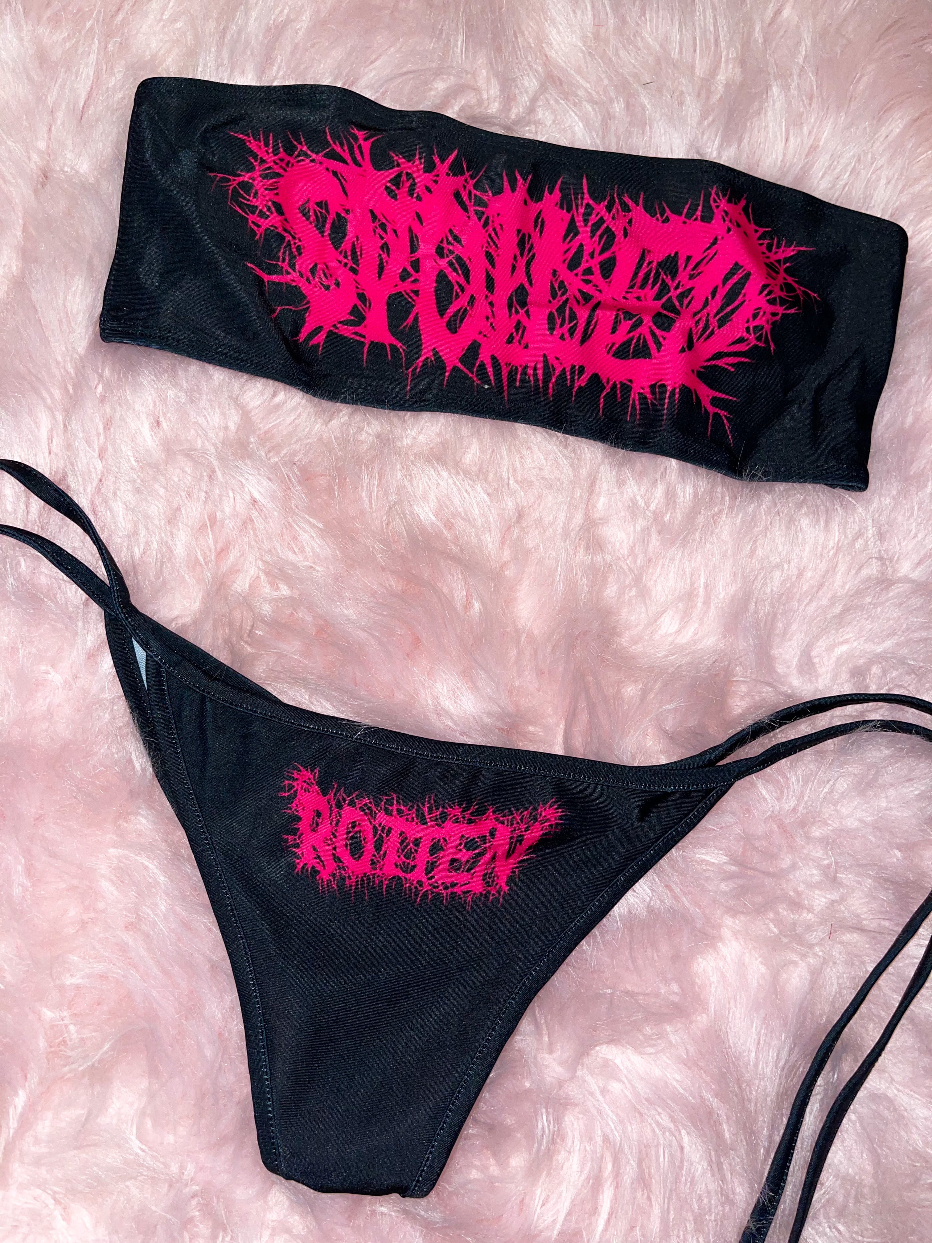 Spoiled rotten bikini - Bikinis, Monokinis, skirt sets, and apparel inspired by strippers - Bubblegum The Brand