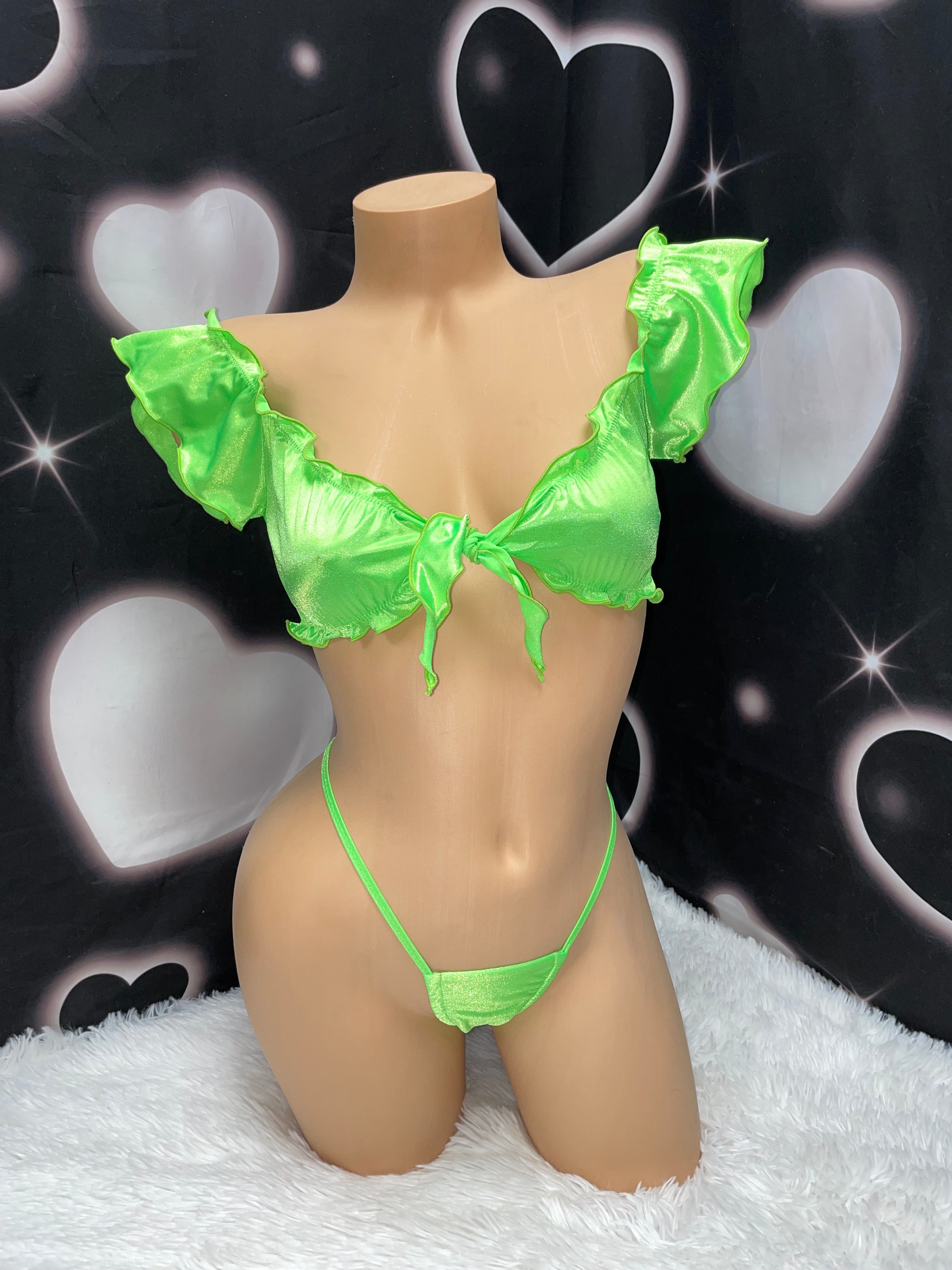 Exotic dancewear Stripper outfit. poledance bikini. festival outfit. rave outfit.