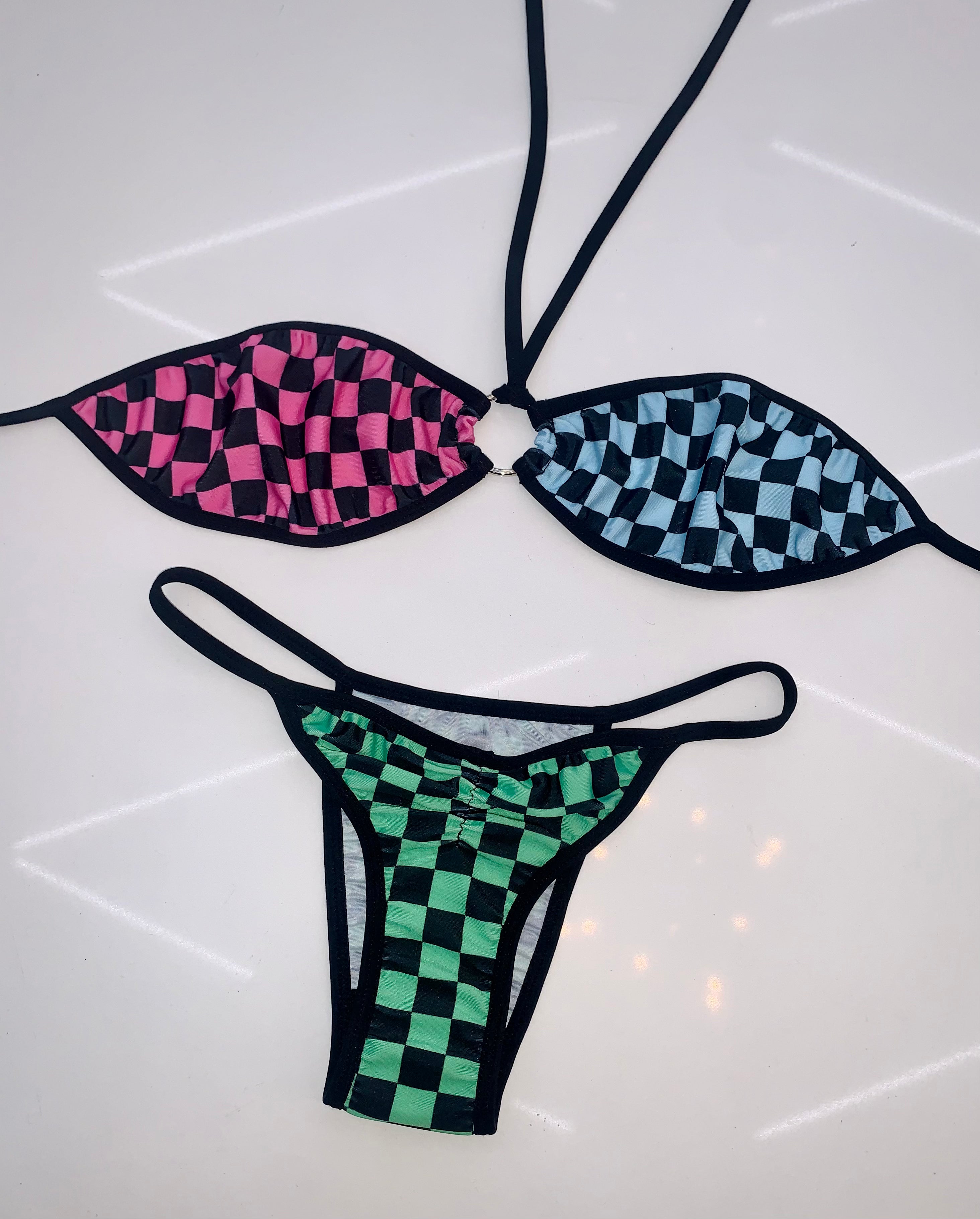 Sk8r girl ring bikini set - Bikinis, Monokinis, skirt sets, and apparel inspired by strippers - Bubblegum The Brand