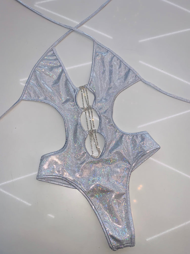 Starlight rhinestone one piece - Bikinis, Monokinis, skirt sets, and apparel inspired by strippers - Bubblegum The Brand