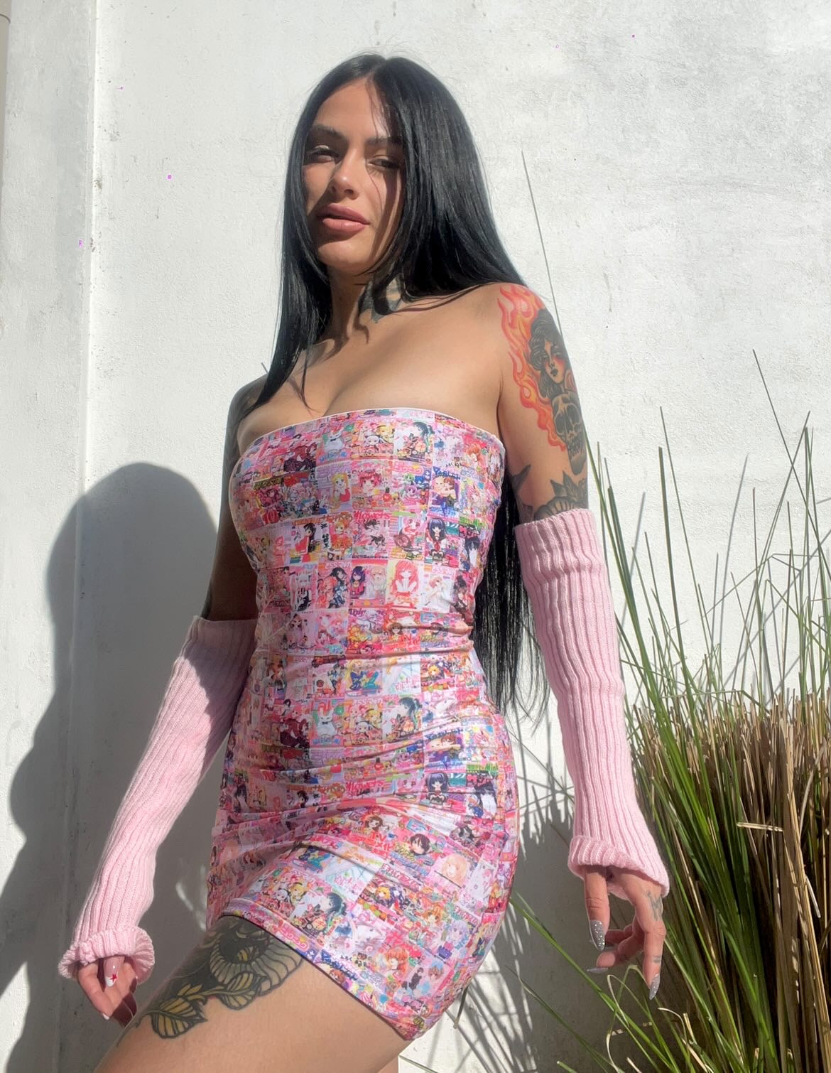 Manga Tube Dress - Bikinis, Monokinis, skirt sets, and apparel inspired by strippers - Bubblegum The Brand