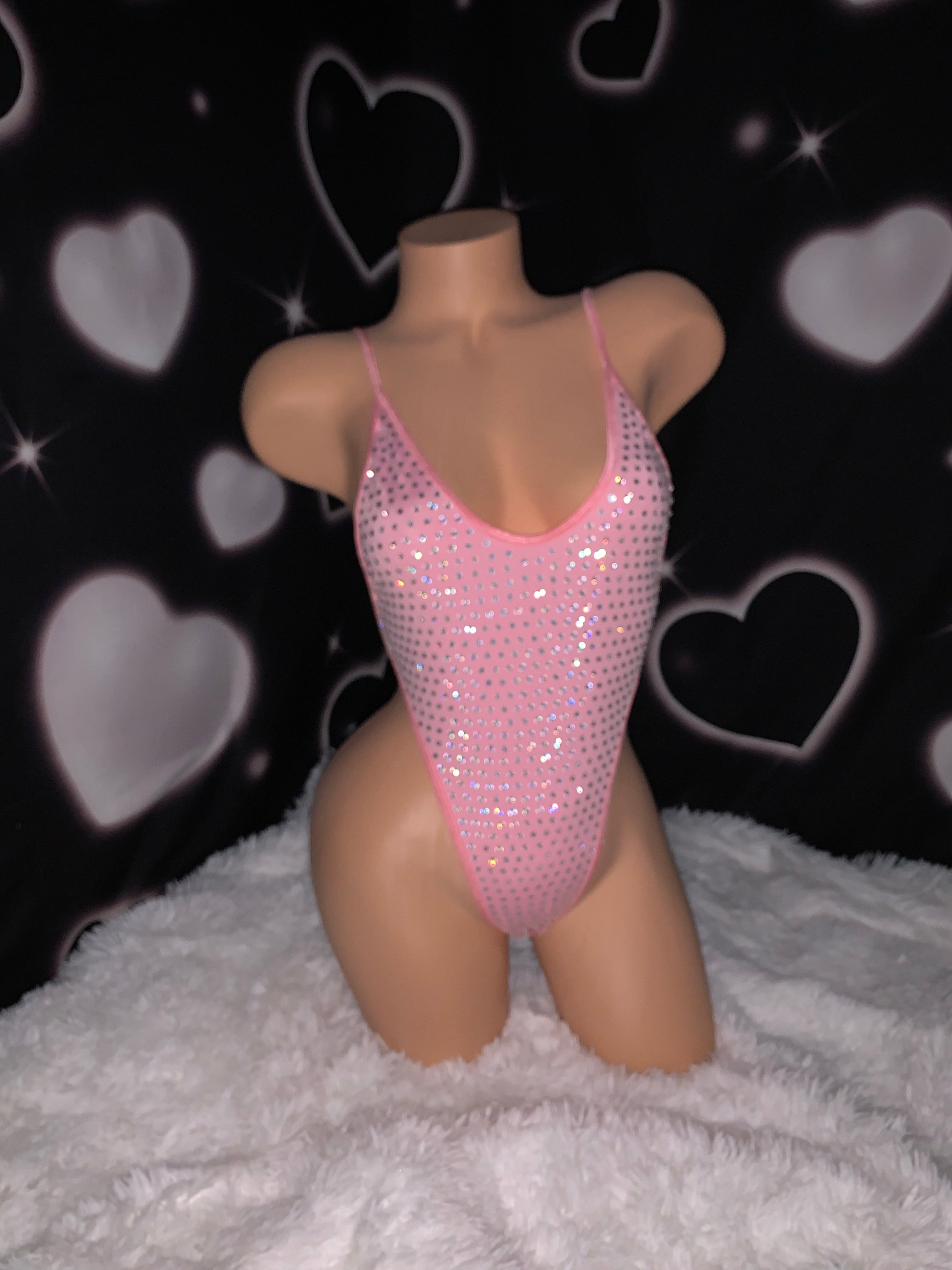 Iced Out rhinestone one piece - Bikinis, Monokinis, skirt sets, and apparel inspired by strippers - Bubblegum The Brand